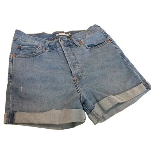 90s Levis Wedgie Shorts Women's Sz 30 Button Fly Soft Grunge Retro Indie Slease - Picture 6 of 11